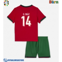 Fotballdrakt Barn Portugal Goncalo Inacio #14 Hjemmedraktsett EM 2024 Kortermet (+ Korte bukser)